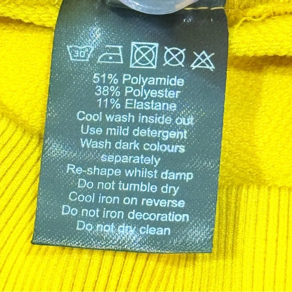 Alphalete Amplify Leggings Seamless High Rise Scrunch Golden Hour Yellow Small - Image 10