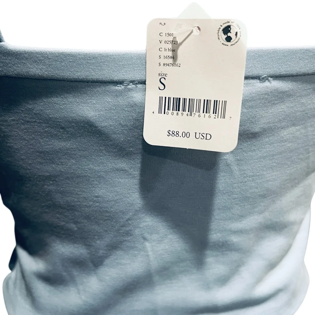 Sunday in Brooklyn Bow Front Top Blue Spaghetti Strap Size Small NWT - Image 9