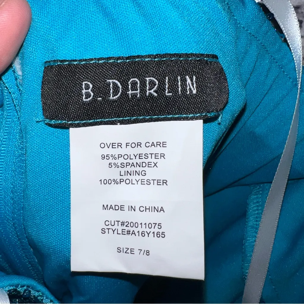 B.‎ Darlin Sequin Strapless Mini Dress Homecoming Size 7 NWT - Image 4