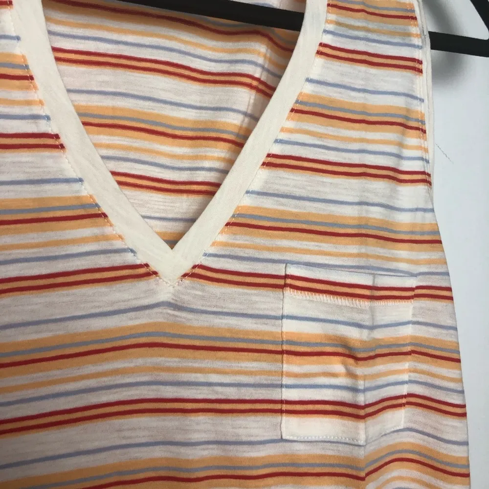 Madewell Whisper Cotton V Neck Pocket Tank NWT - Image 7