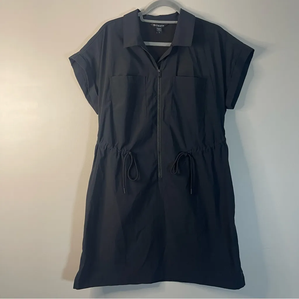 Athleta Black Topspin Dress Black - Image 3