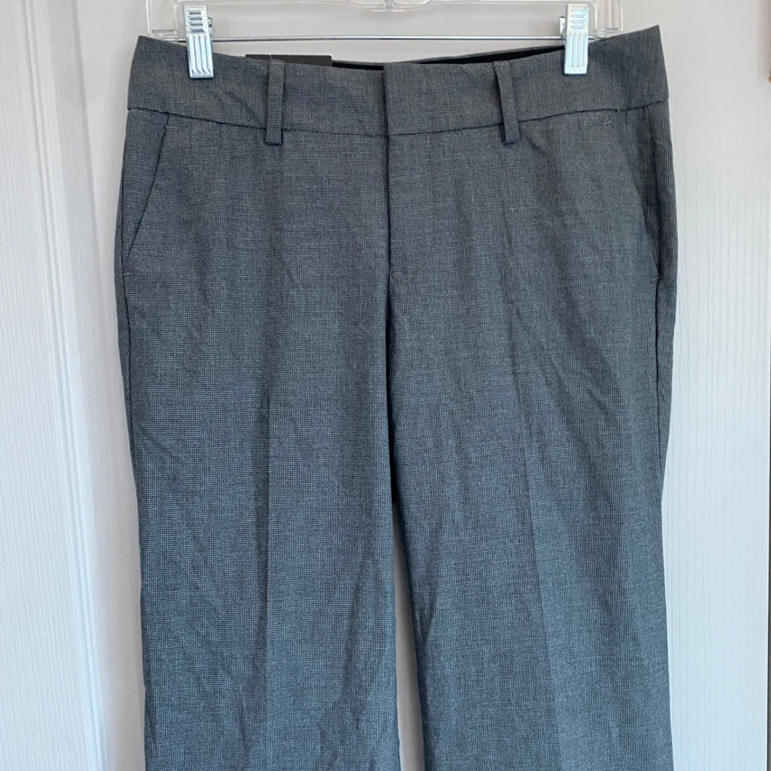 Banana Republic Jackson Fit Womens Gray Tweed Dress Pants Size 4 NWT - Image 3