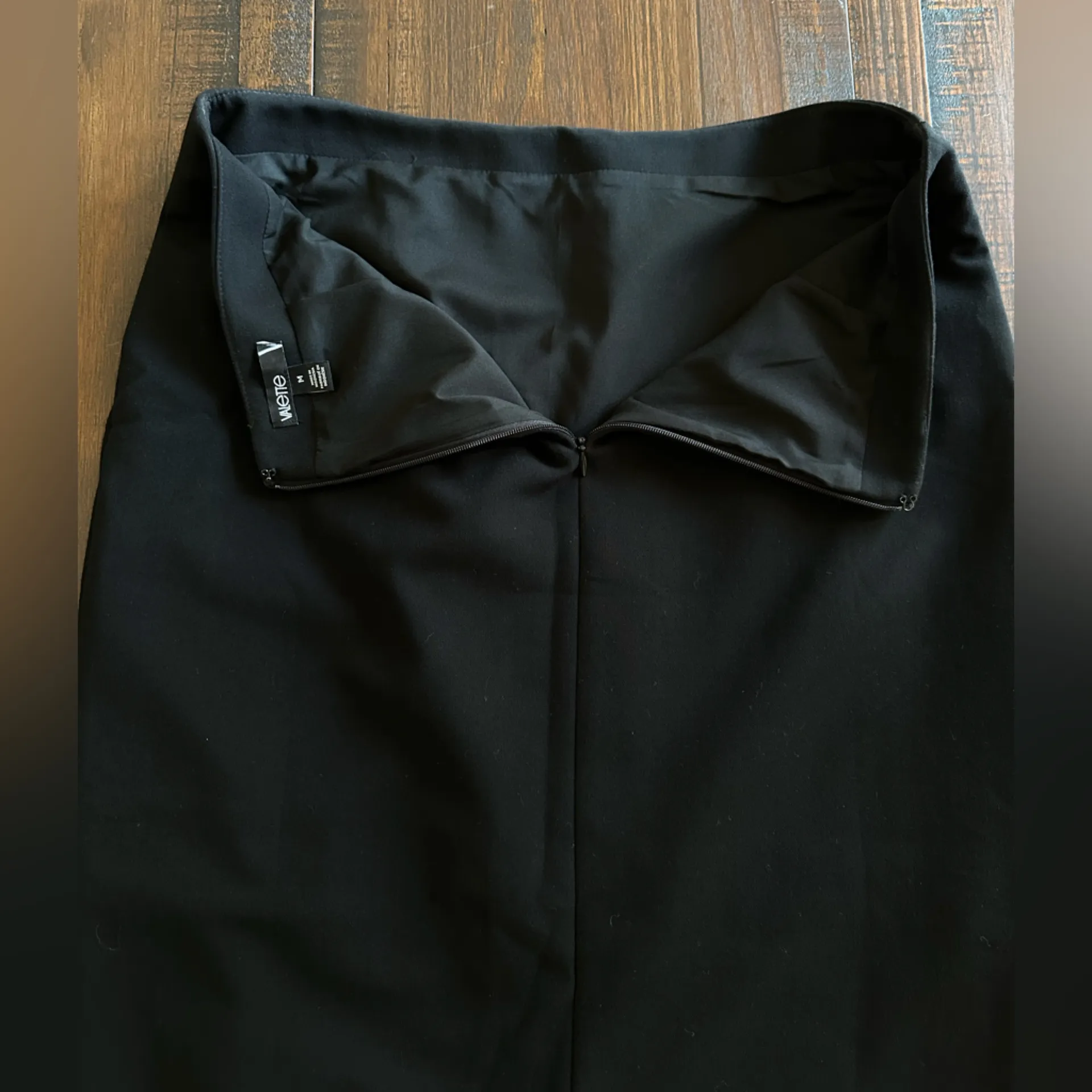 Valette Black Pencil Skirt‎ Size Medium - Image 3