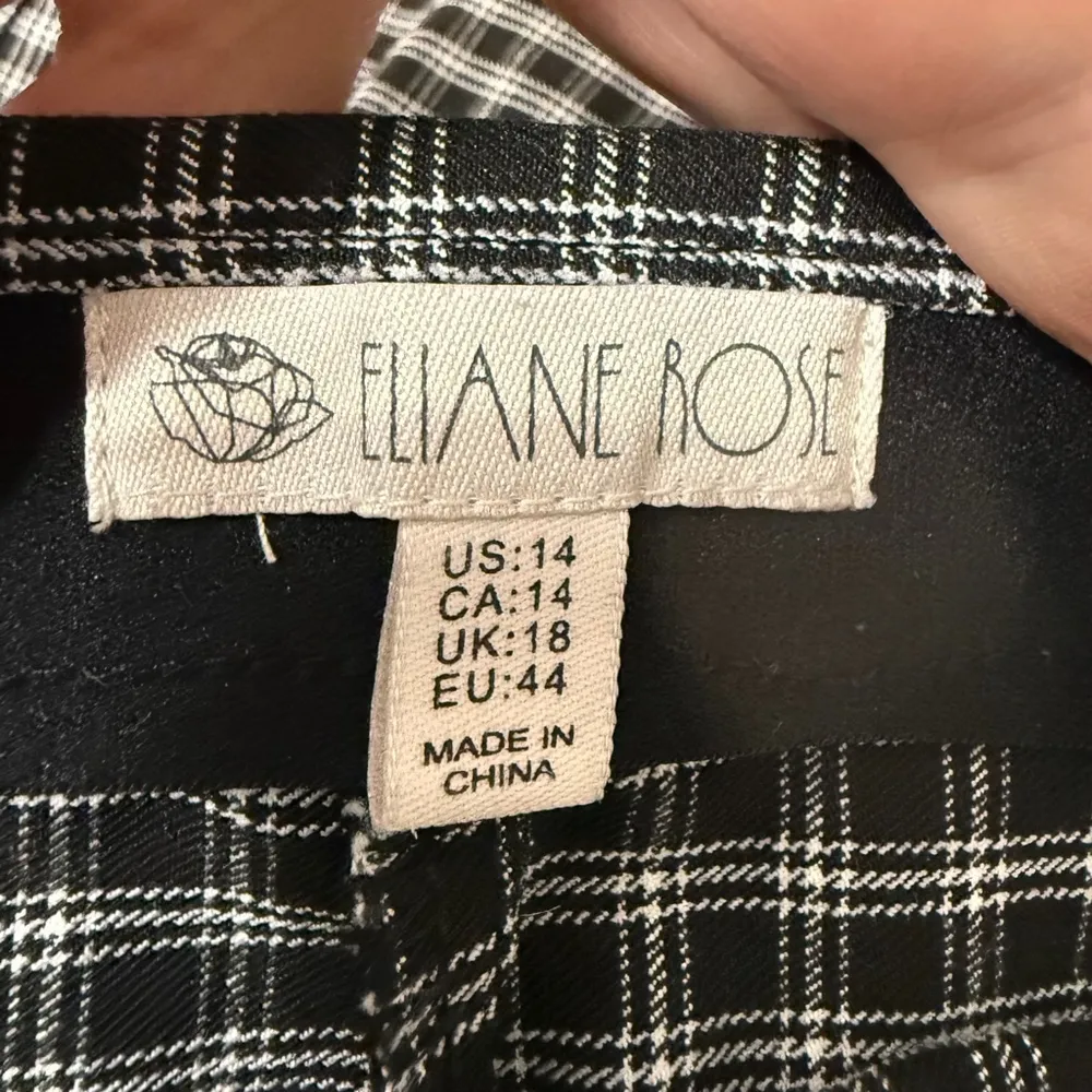 Women's Eliane Rose Pants, Size 14, Black & White - Image 4