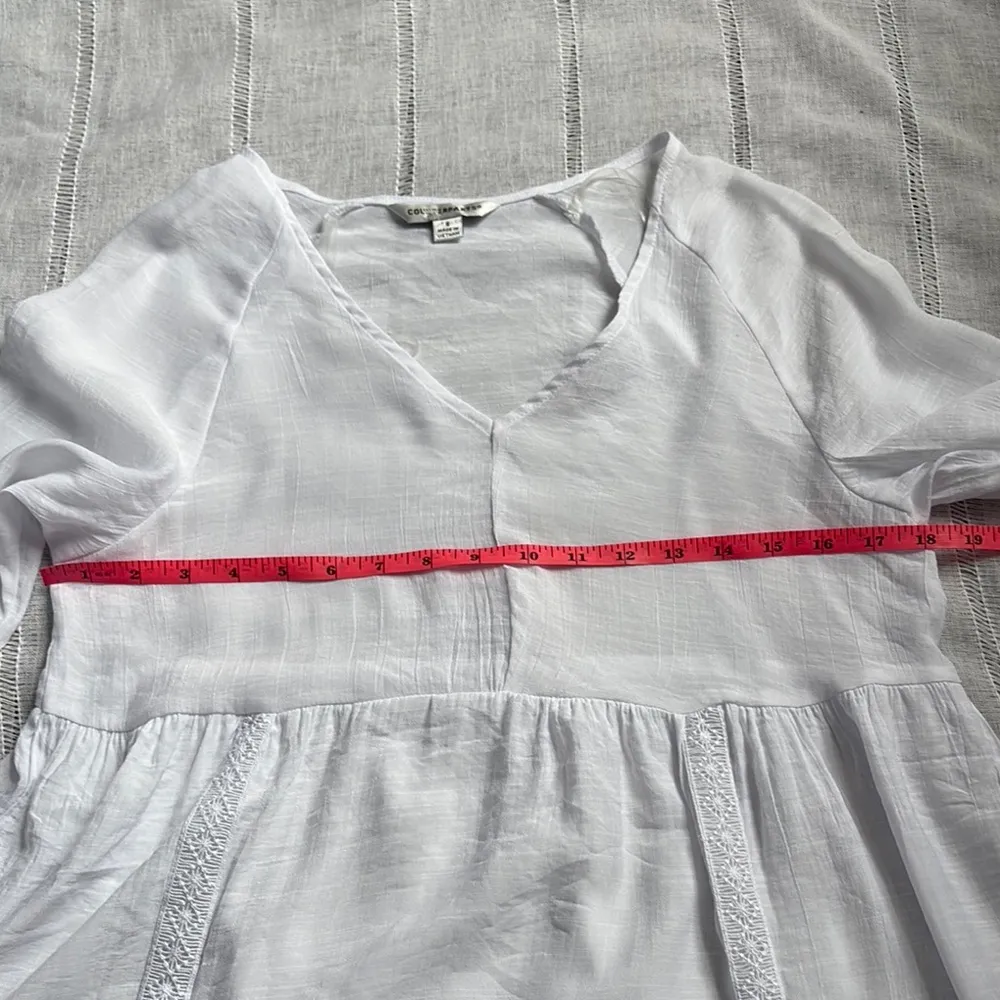 Counterparts White Peplum Blouse with Bell Sleeves - Image 9