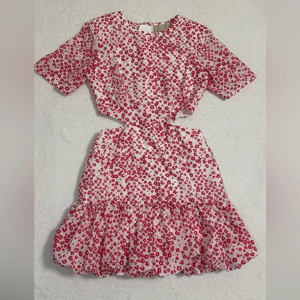 NWOT KEEPSAKE the Label Red and White Casual Floral Sundress Size S - Image 2