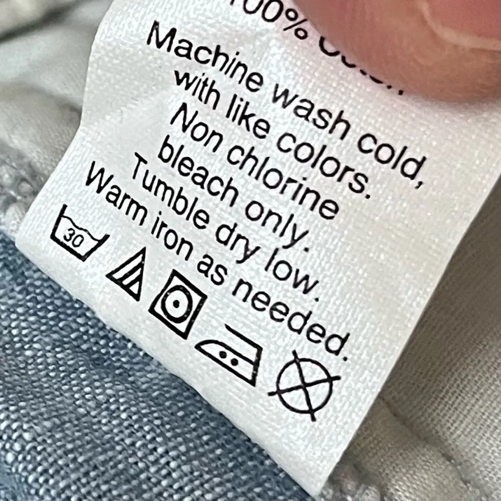 J.Crew Blue Chambray Low Rise Shorts 00 Y2K Preppy Nautical Coastal Beach Angler - Image 5