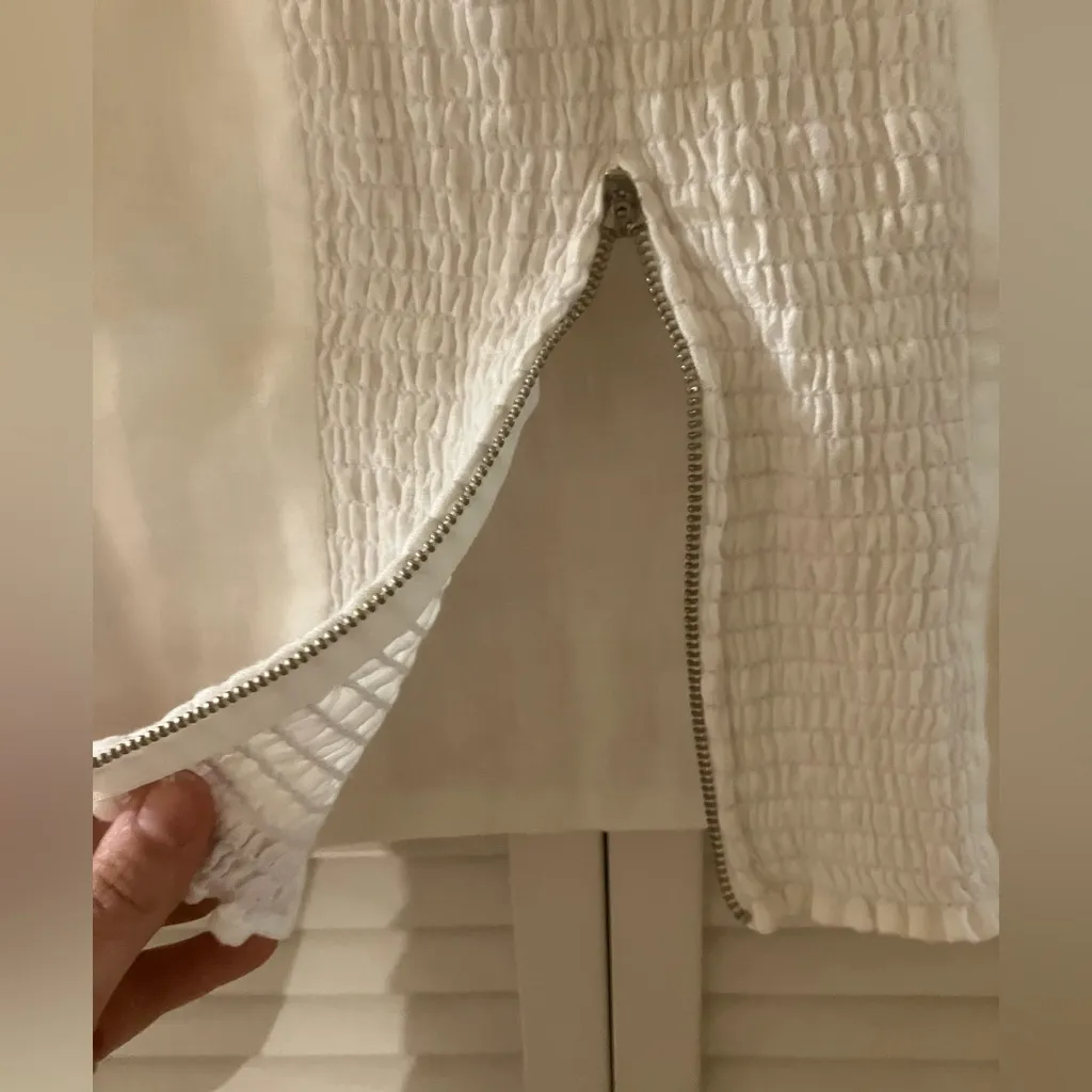 Reformation White Linen Jackson Top - Image 8