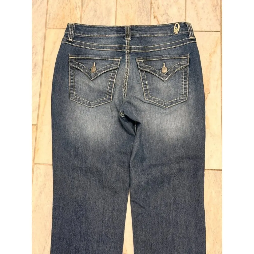 NEW Nine West women's size 4 (26" waist) blue denim capri jeans - Image 6