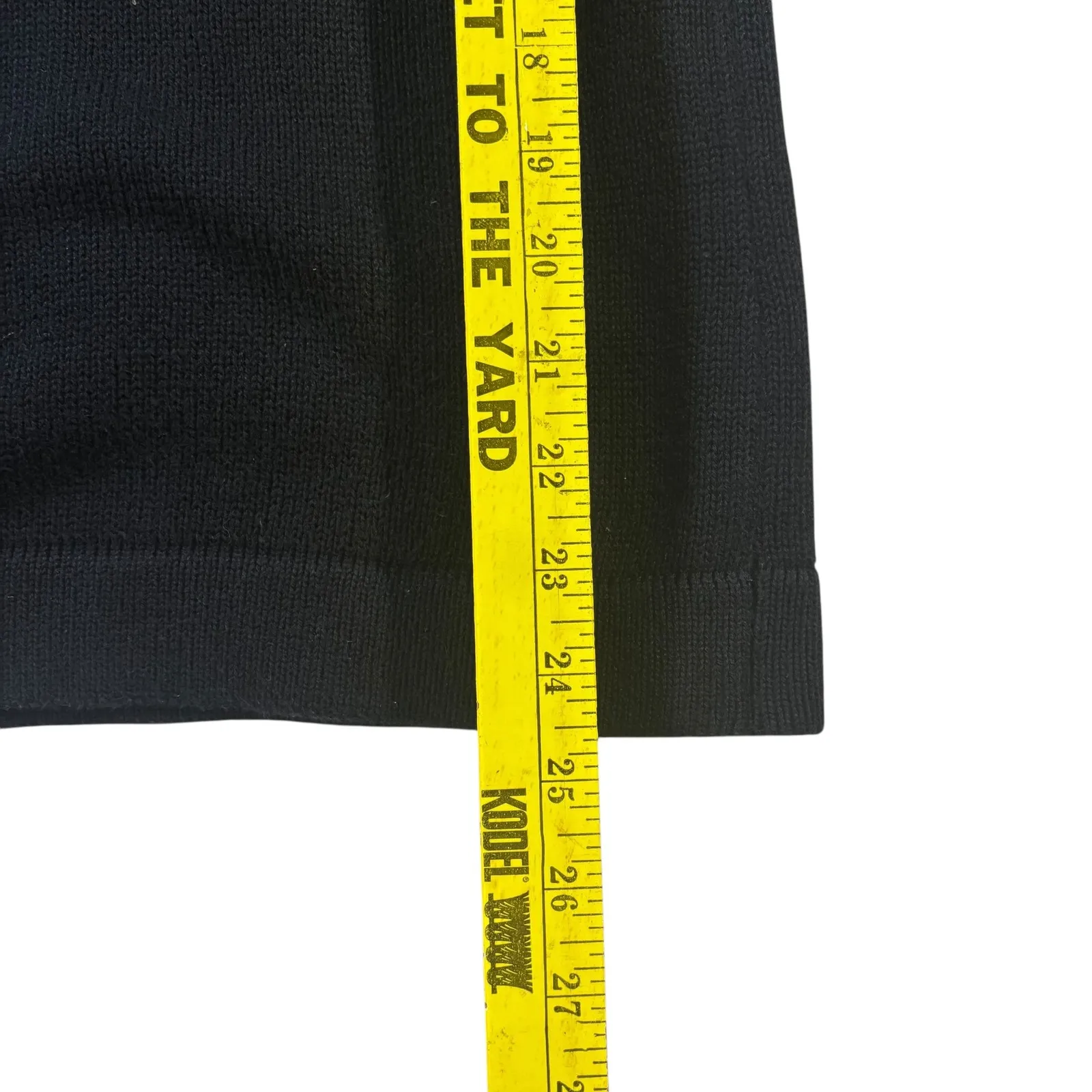 LRL Lauren Jeans Co Ralph Lauren Black 1/4 Zip Pullover Sweater Womens‎ Large - Image 7