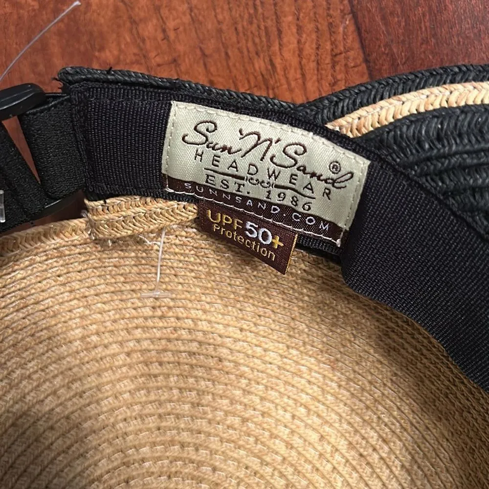 Sun N Sand UPF 50+ Protection Sun Tan & Black Hat.NWOT - Image 5
