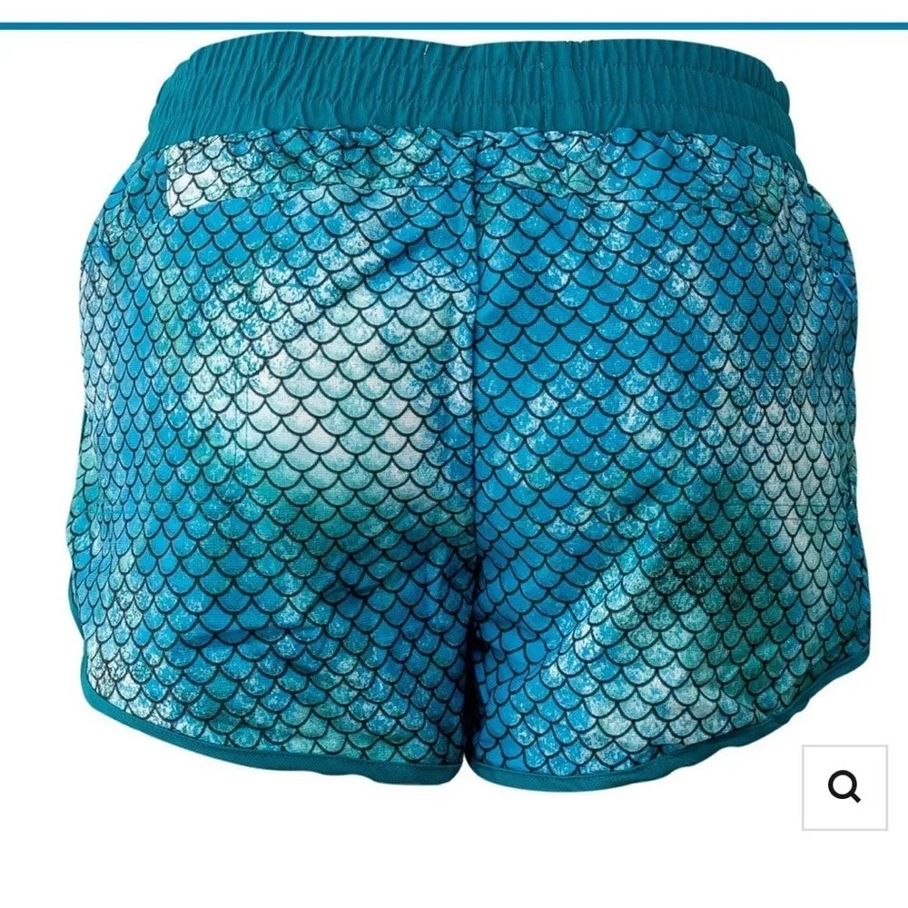 EUC GILLZ DOLPHIN 🐬 OR FISH SCALE SHORT SZ XL Blue - Image 2