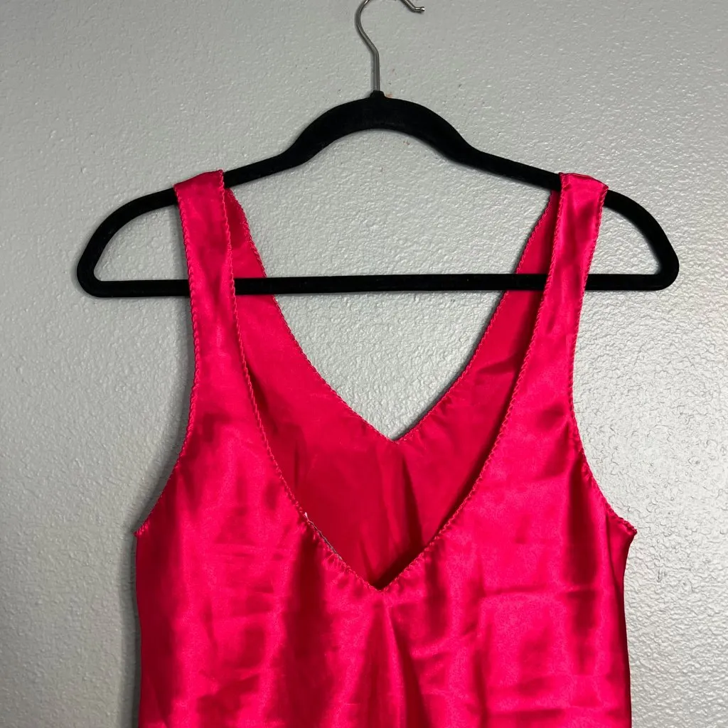 Val Mode Vintage Lingerie Satin Slip Tank Women's M Y2K Cami‎ V - Image 8