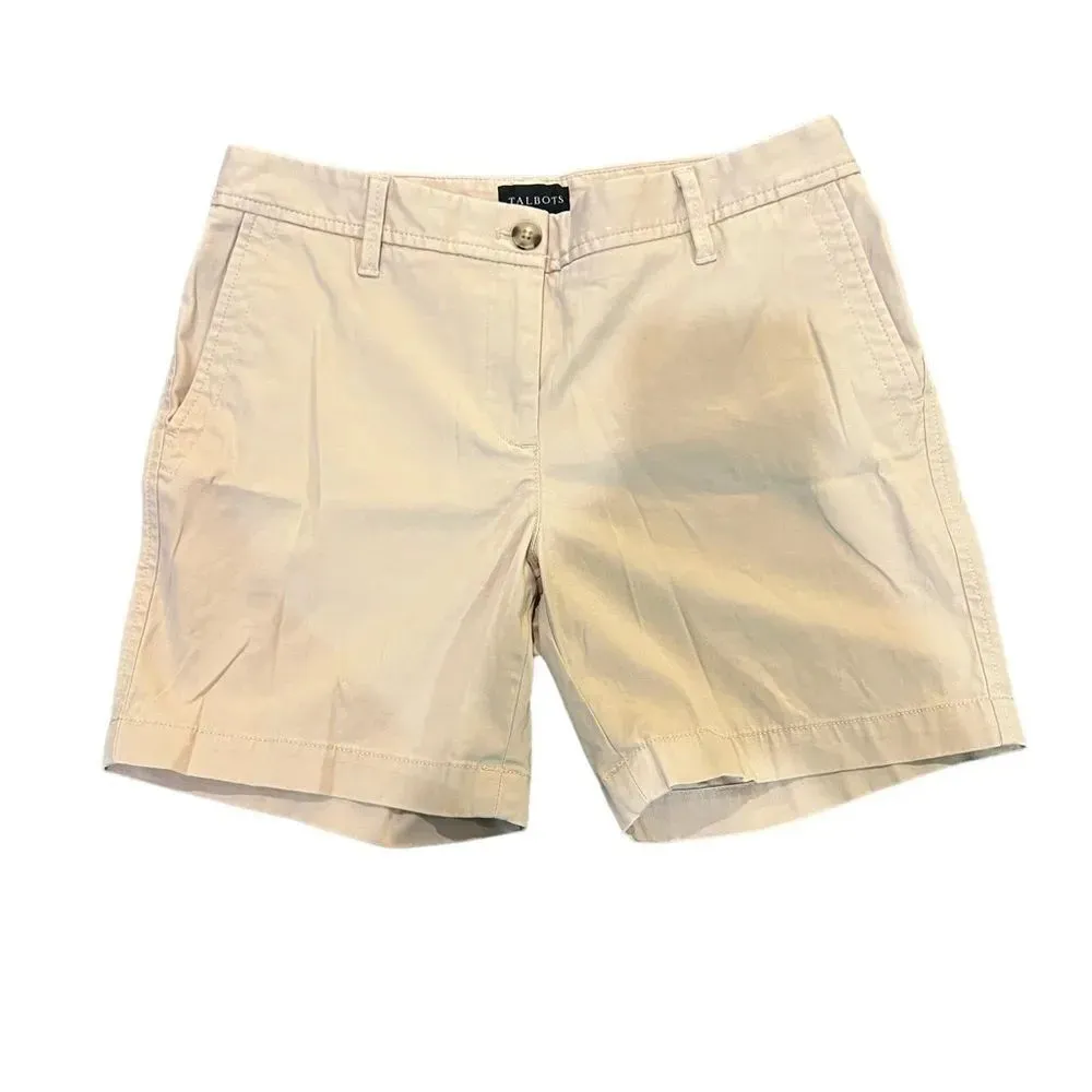 Talbots Relaxed Chino Shorts 6" Size 2P‎ - Image 3