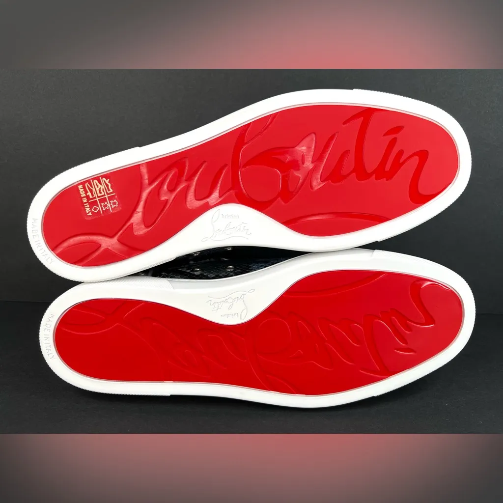 Christian Louboutin Fun Vieira Orlato Flat Amazonia Women Snake Sneakers EU 41 - Image 7