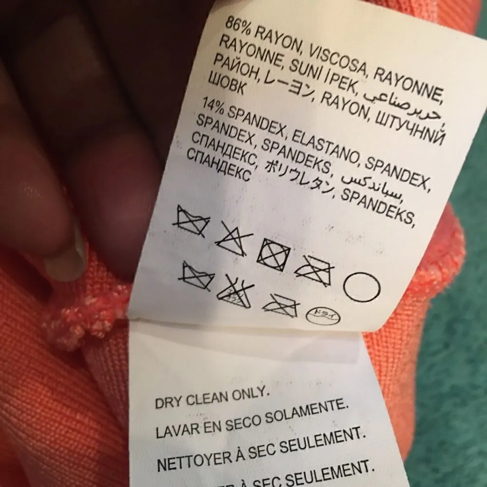 BeBe Peach Shimmer Thick Bodycon Skirt - Image 6