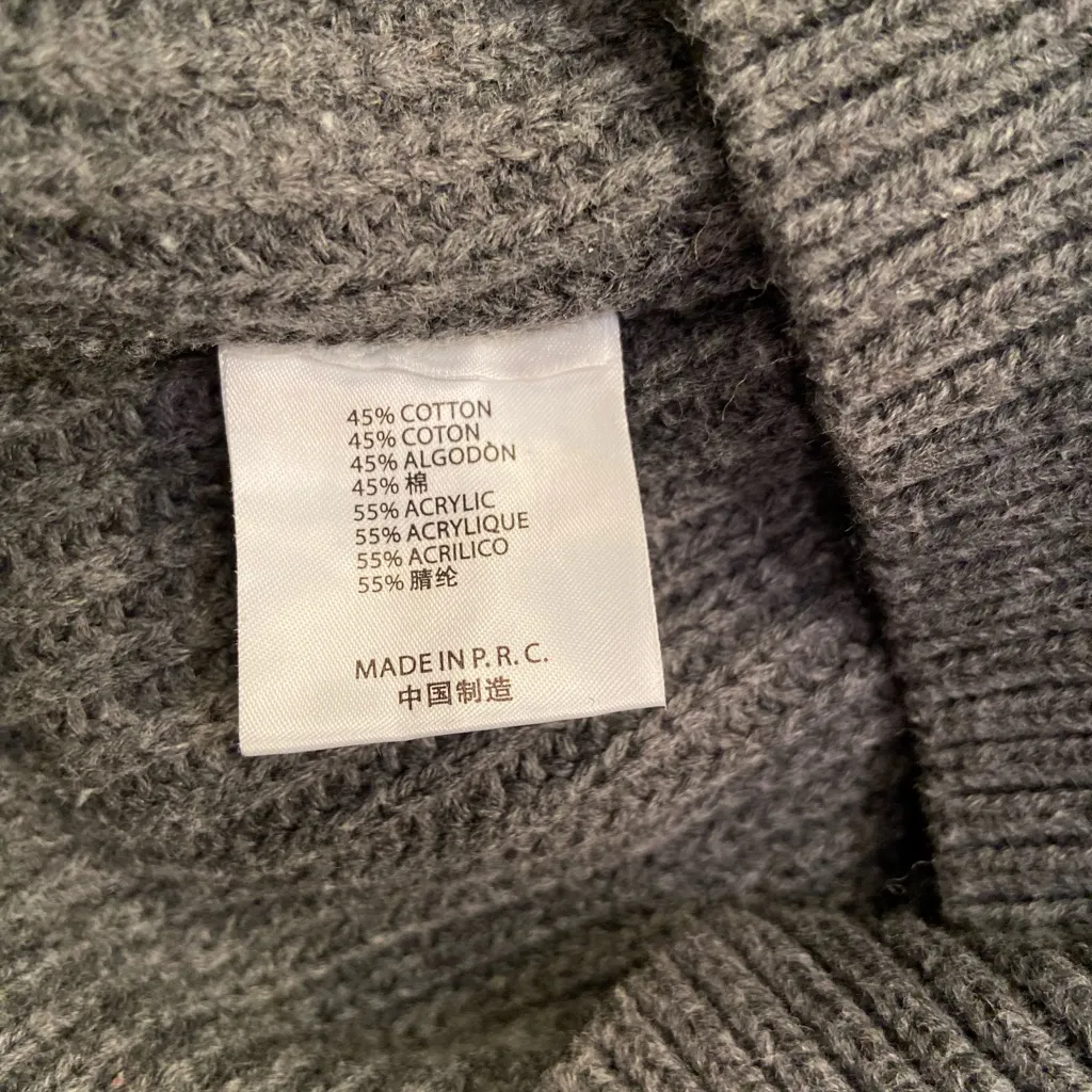 Brandy Melville Grey Crew Neck Sweater, Oversized, one size‎ - Image 4