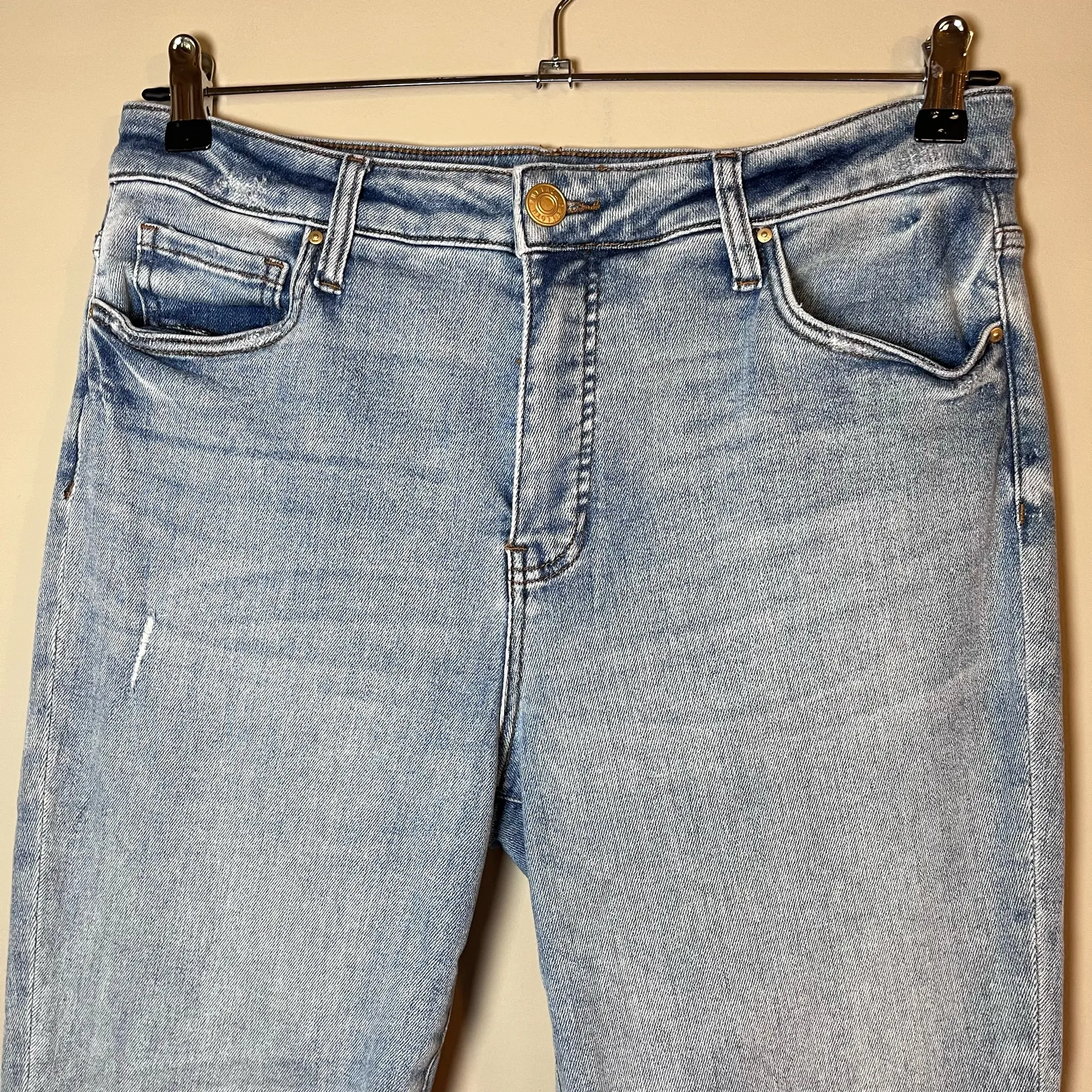 Kut From the Kloth Reese High Rise Fab Ab Ankle Straight Jeans 12 - Image 4