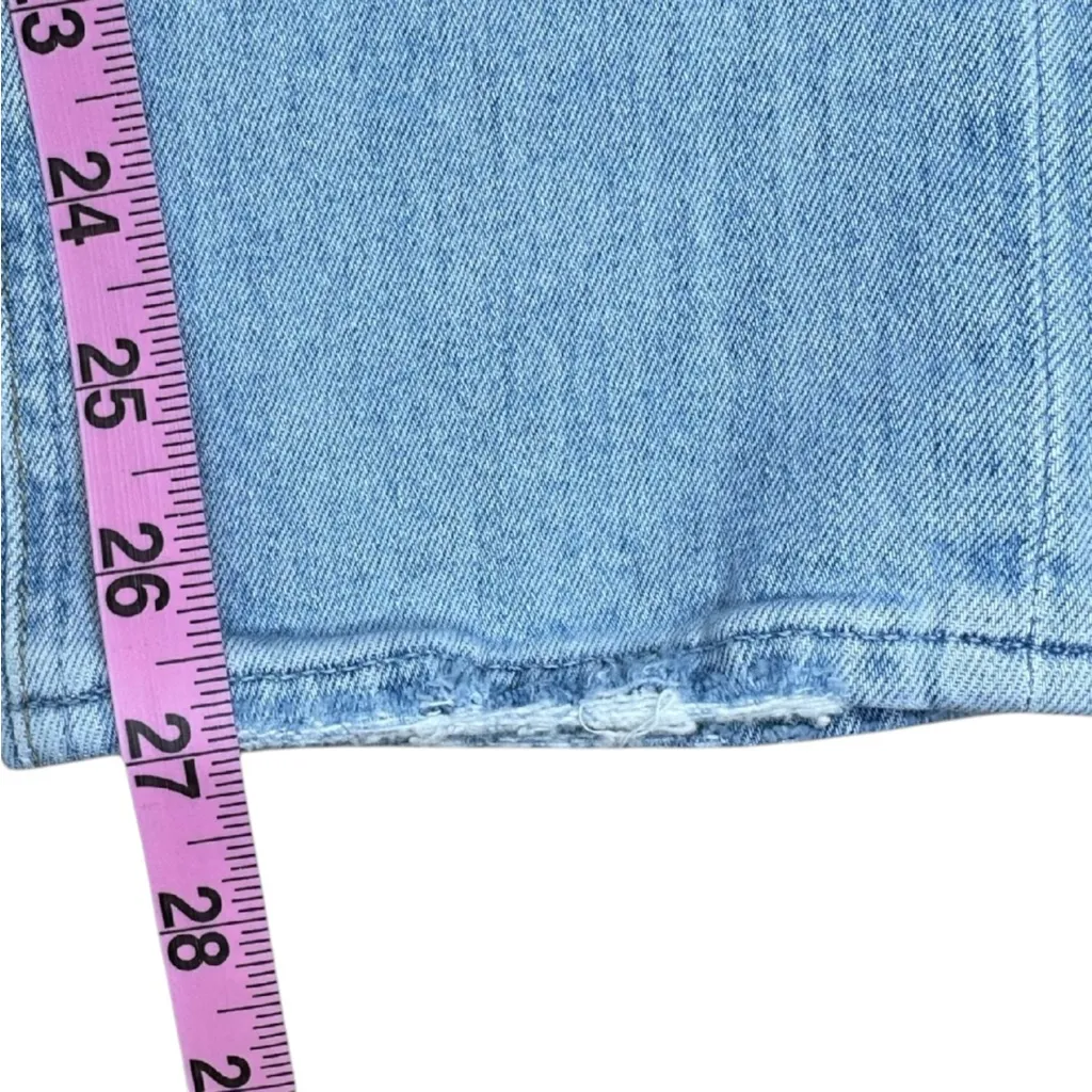 PAIGE Blue Distressed Sarah Slim Leg Jeans Size 27 - Image 9