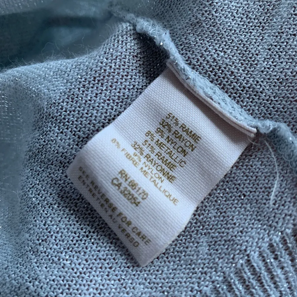 Free People Silver Sparkle Lightweight Sweater S - Image 5