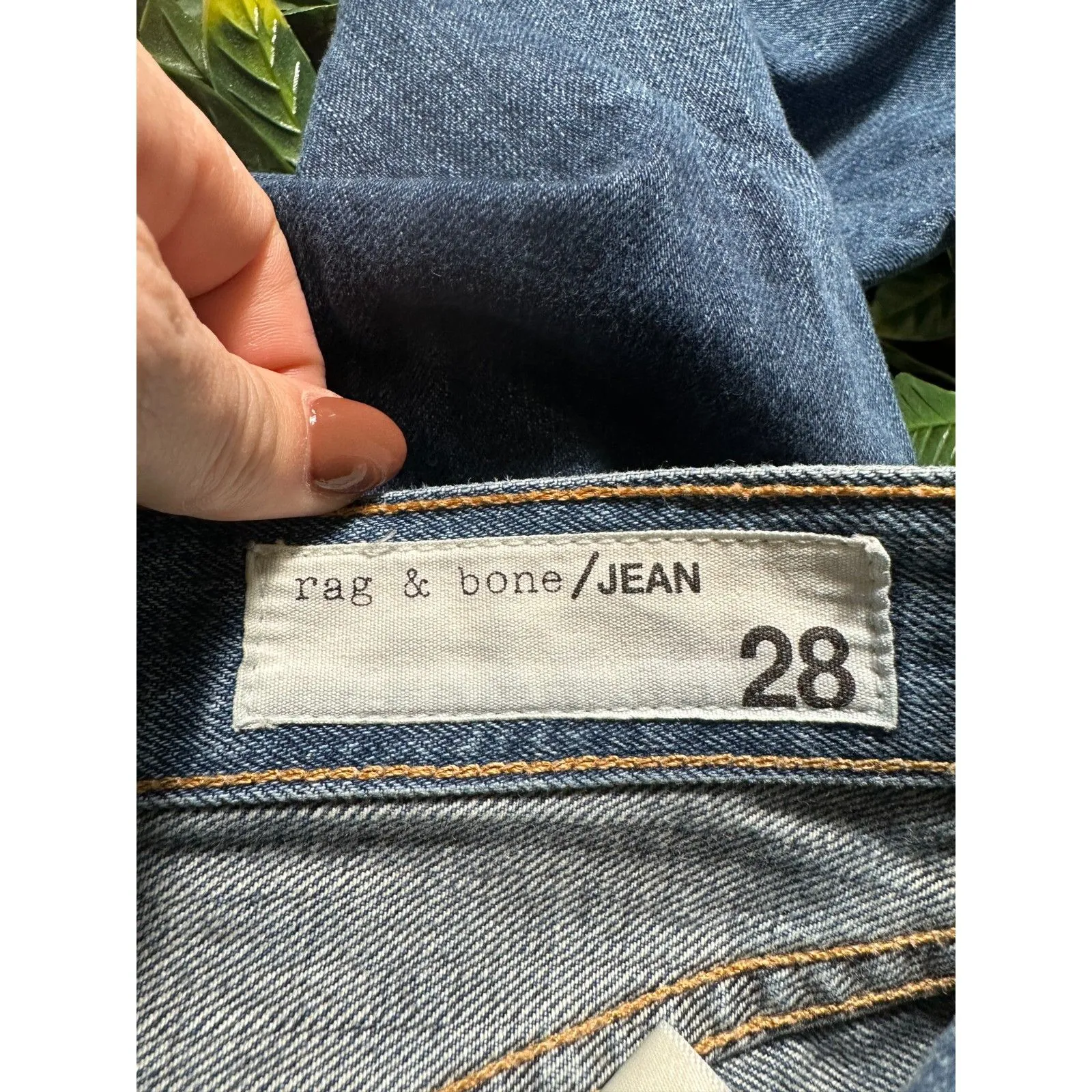 Rag and Bone Two Toned Jeans Size 28 Blue - Image 4