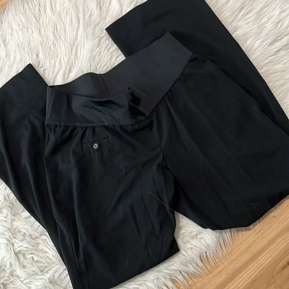 Liz Lange Maternity Lightweight Black Pants Stretchy Waist Womens 6 - Image 10