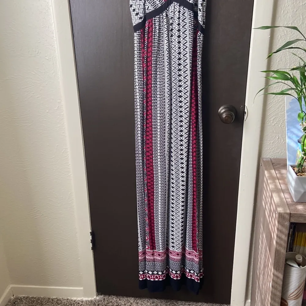 Francesca’s Mi Ami Julian border print Maxi dress - Image 5
