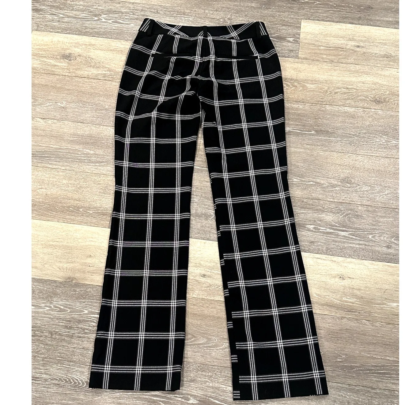 Express Outlet Women's Black White Plaid Editor 0R - Image 2