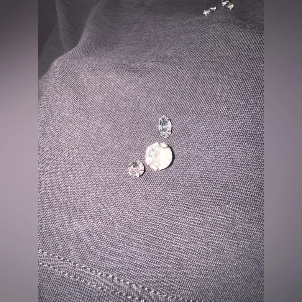 INC International Concepts Charcoal Tee Gray Size L - Image 3