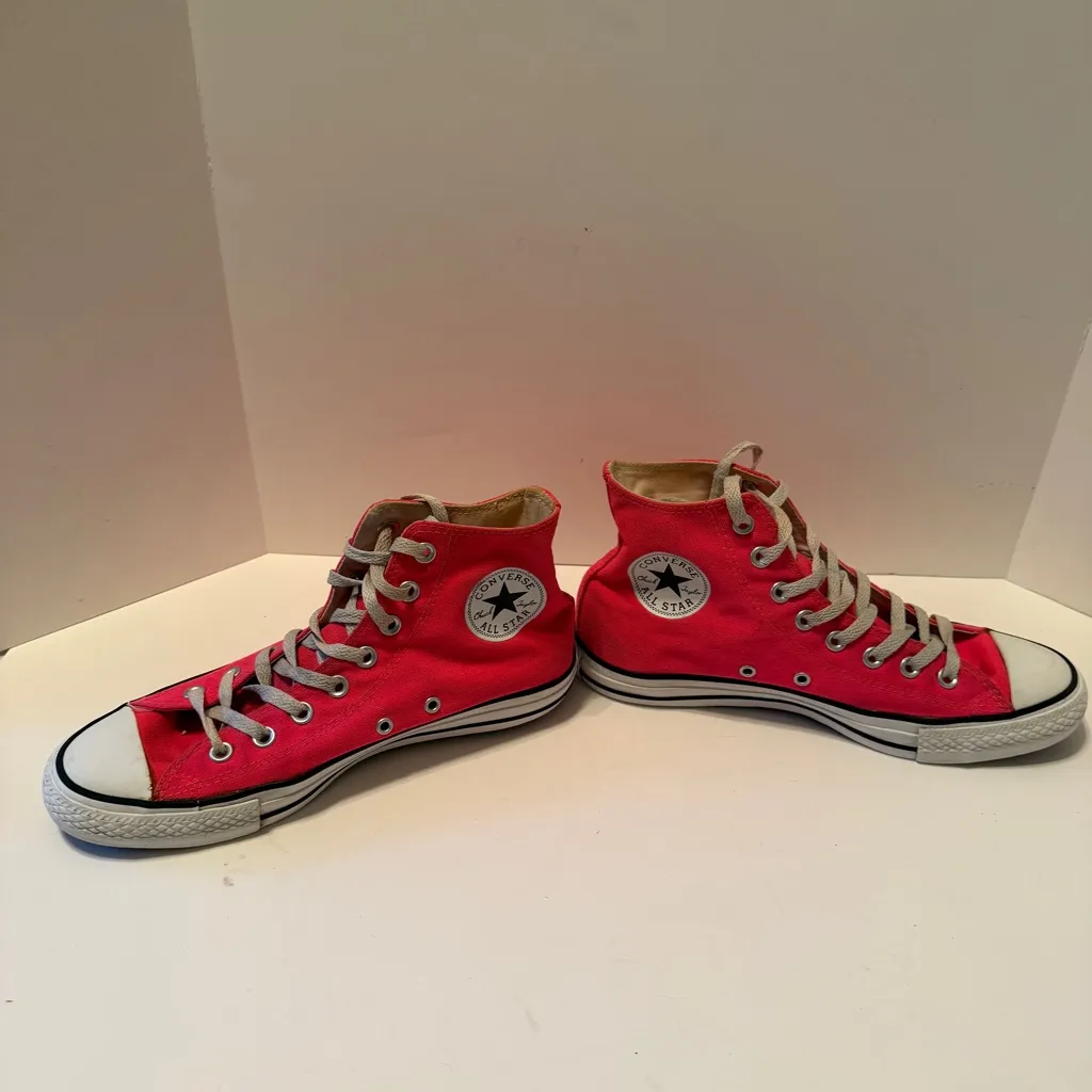 Converse Chuck Taylor Pink All star High Top Sneakers Canvas Men's 8 Women's 10 - Image 4