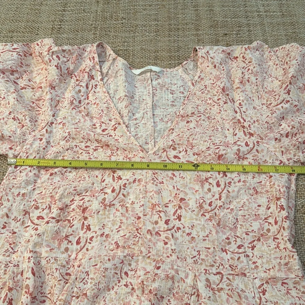 H&M Pink Floral Flared Skirt Dress - Image 5