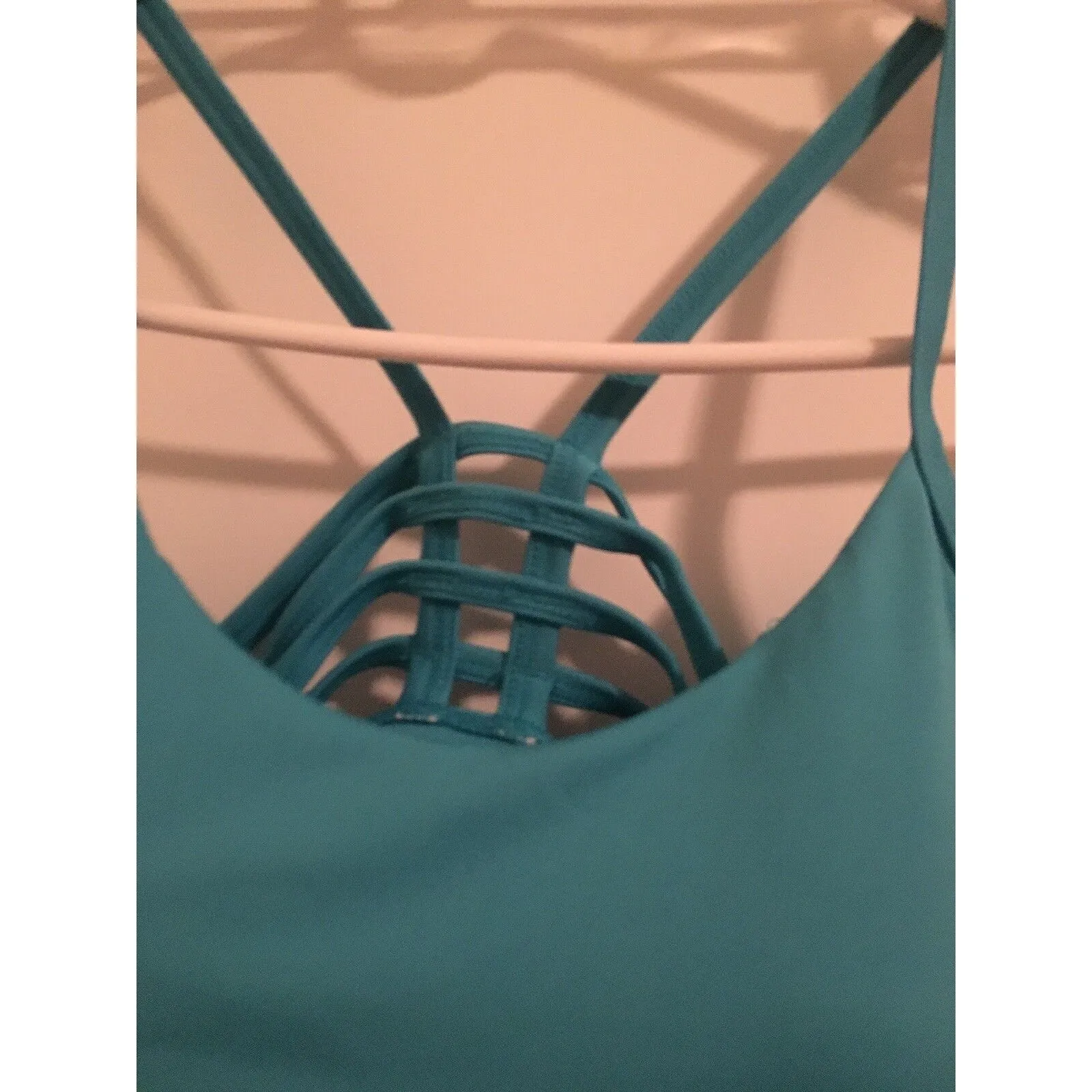 Bally Total Fitness Women's Juniors Sports Bra Top Size S Blue - Image 2
