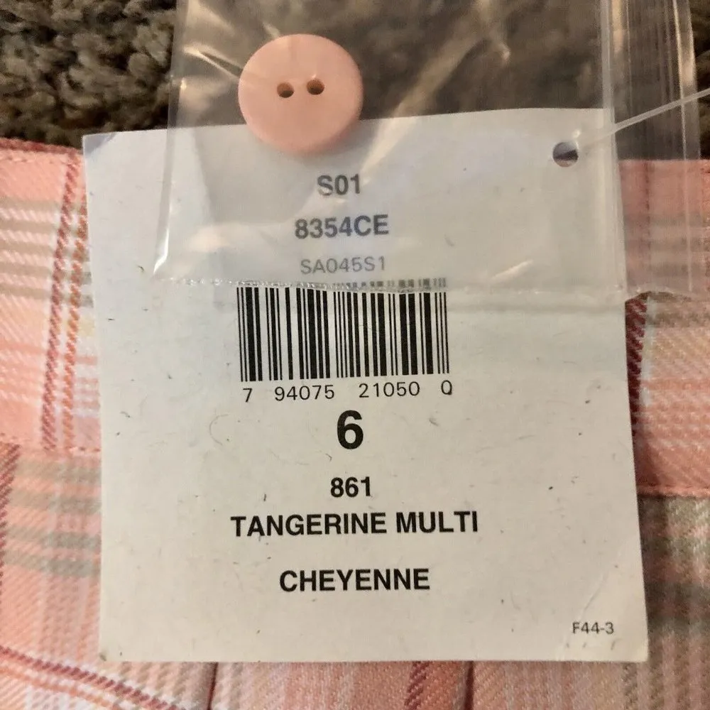 EP Pro Golf Shorts Womens 6 NEW Tangerine Multi - Image 9