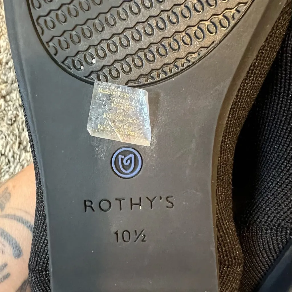 Rothy’s Women’s Black Solid Loafers‎ Flats Size 10.5 - Image 7