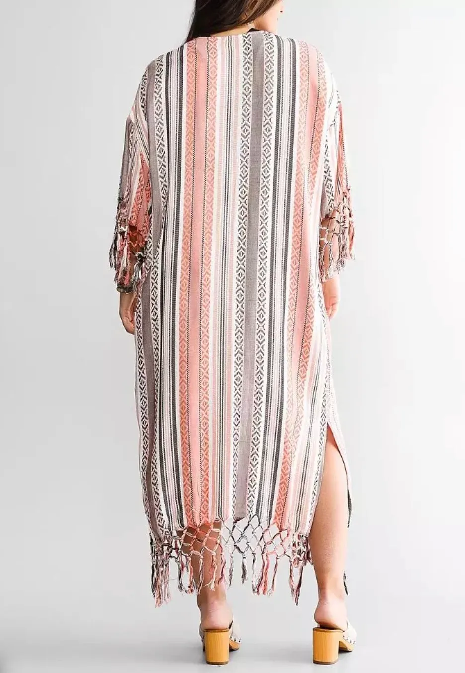 Sunset Fringe Kimono - Image 2