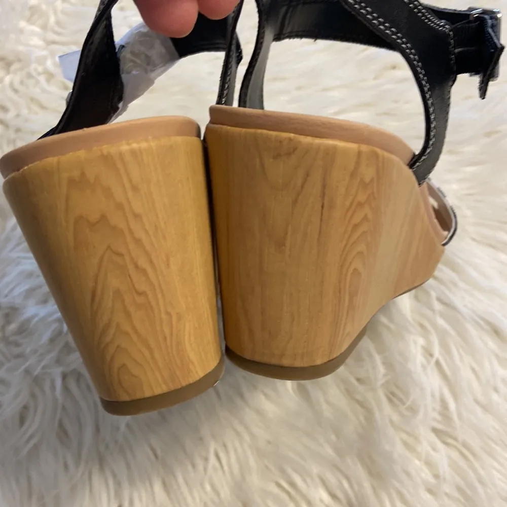 Dr.Schools Sandals size 9.5 brand new please see all photos wedge 3” heel - Image 8