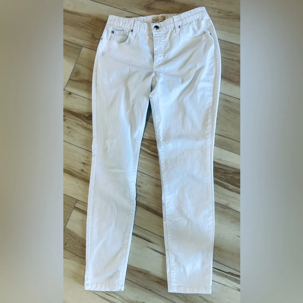 Impulse california women's white jean pants size 8 Made In USA Pockets Jeans - Image 9