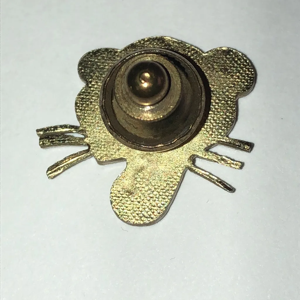 Pink Panther Cartoon Character Vintage Enamel Pin Yellow - Image 4