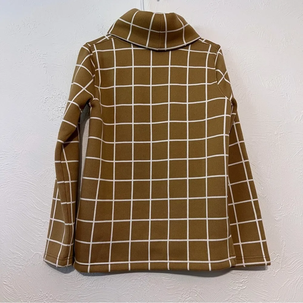 J Crew Women’s SZ S Funnel Neck Fleece Lined Pullover Sweater - Image 3