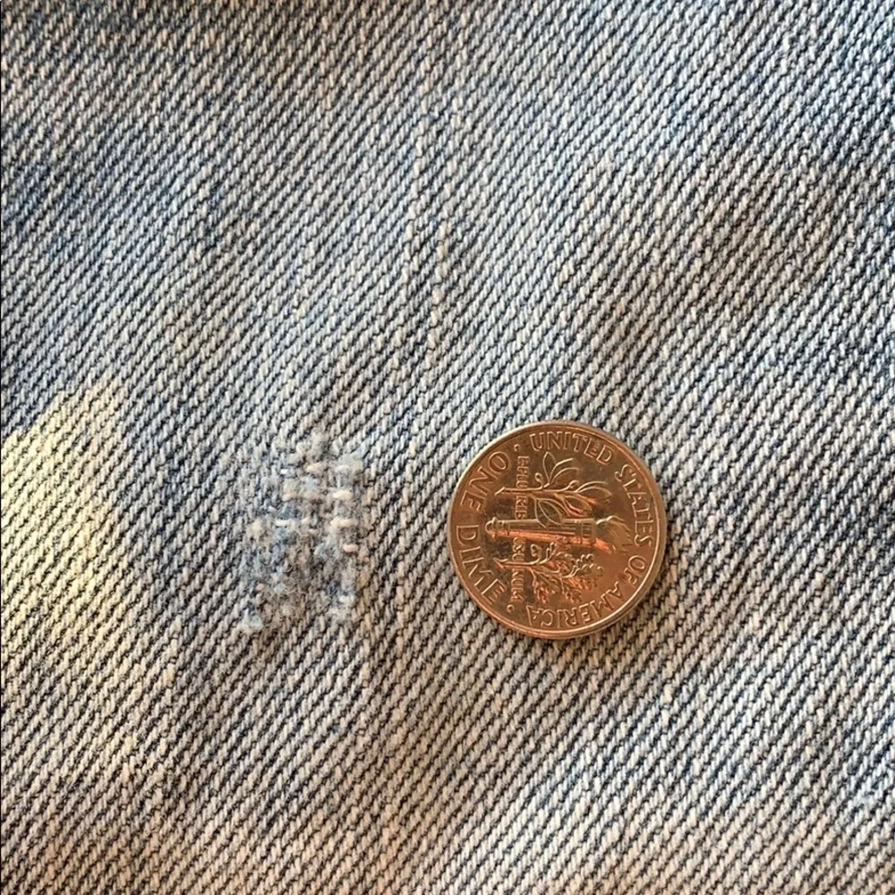 True Religion Distressed Sophie Denim Bermuda Shorts Blue Women’s Size 25 - Image 13