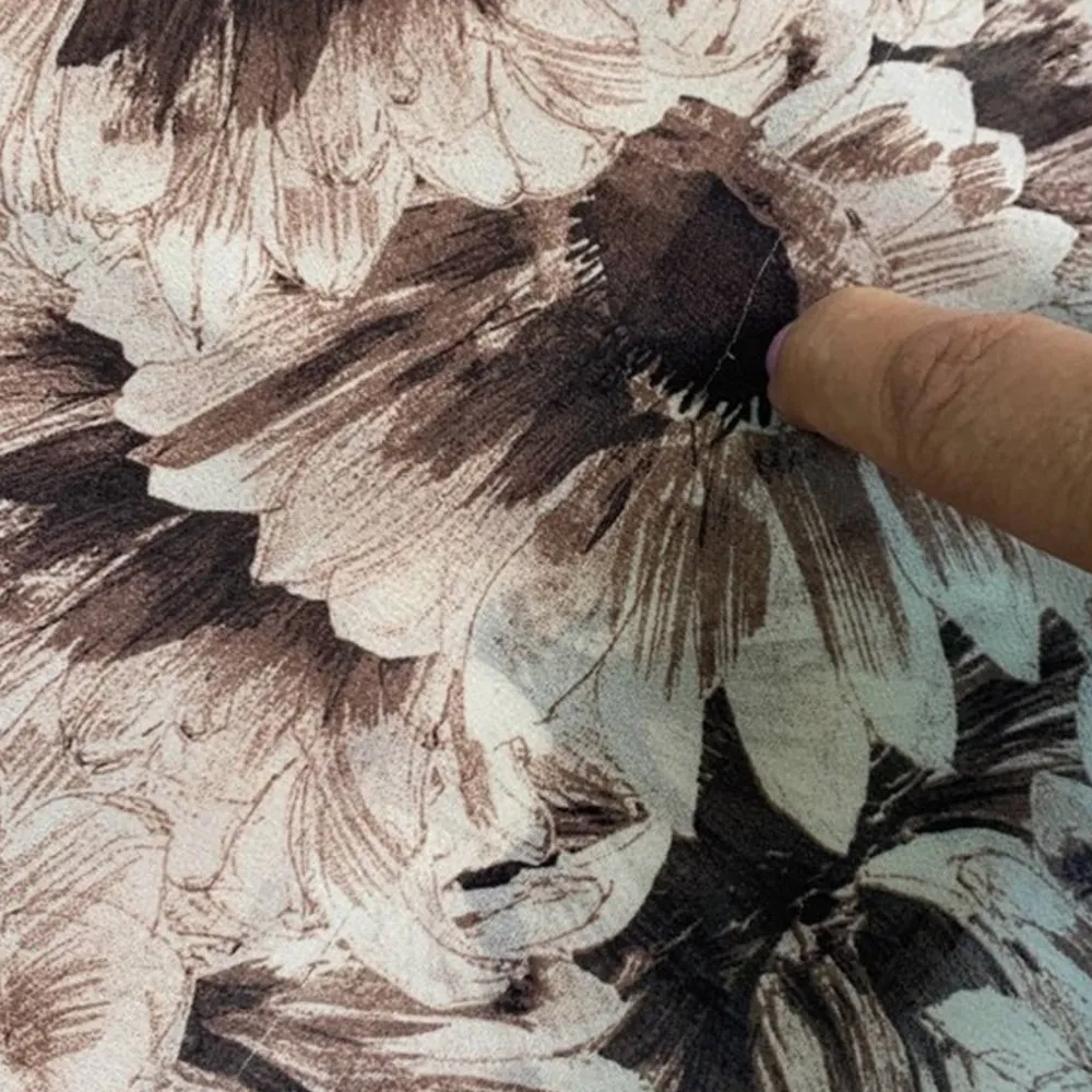 ASTR | Large | Blush + Black Floral Print Bell Sleeve Lace Trim Mini Shift Dress - Image 8