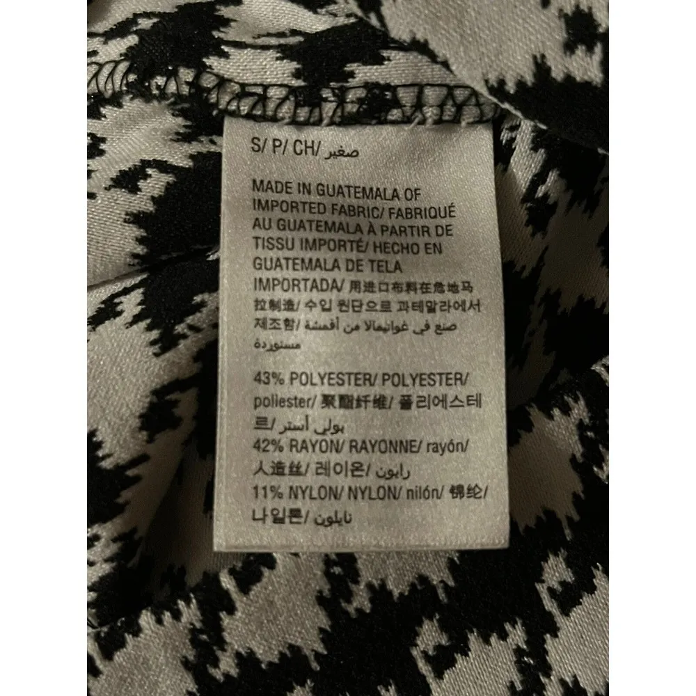 Bar lll Womens Black White Houndstooth Skinny Pants Ponte S - Image 5