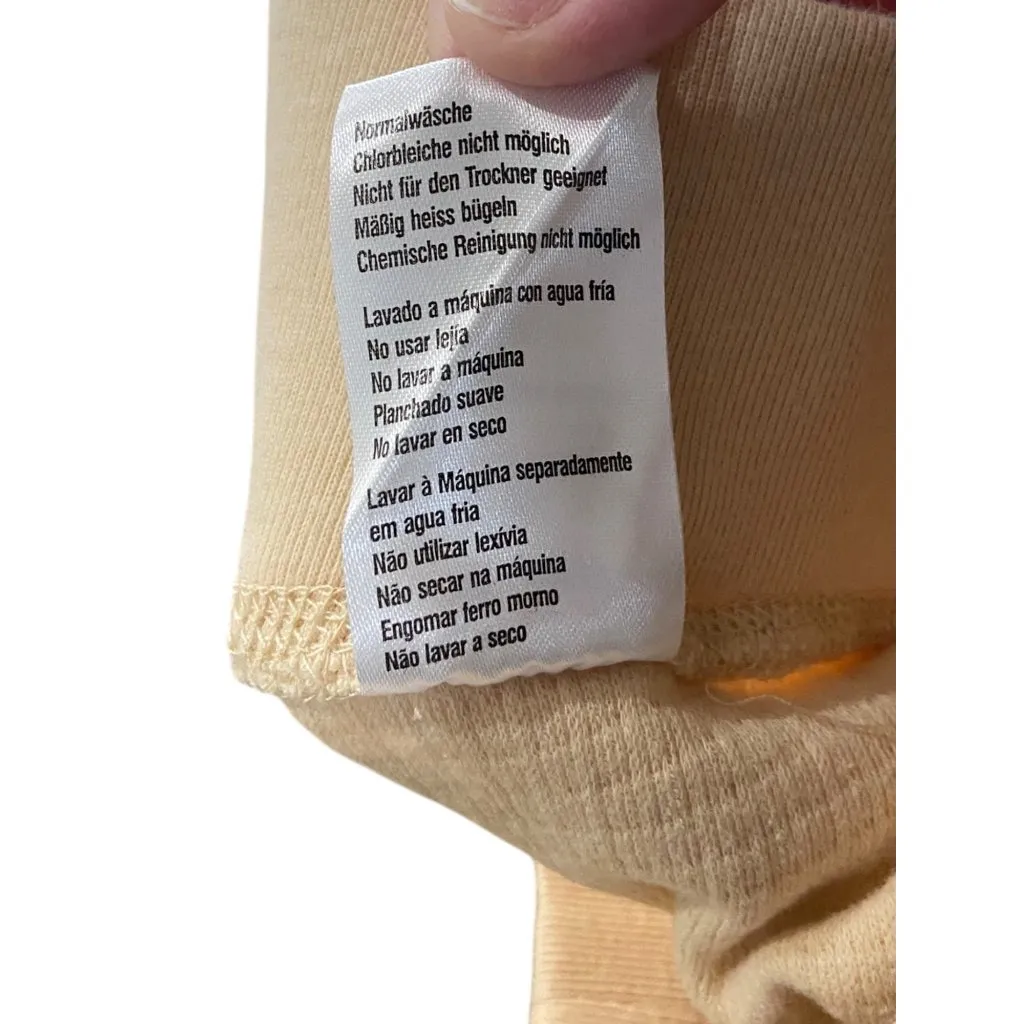 Rhythm Light Layers Waffle Trouser Pants Cream Size 10 - Image 5