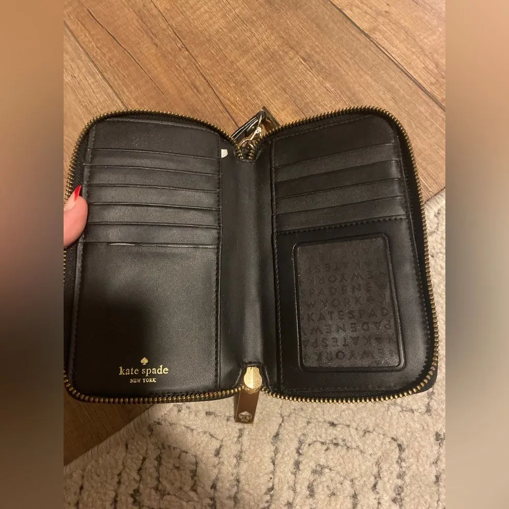 Kate Spade  Black Snakeskin Wallet/Wristlet EUC - Image 8