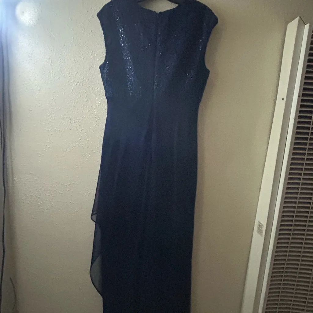 Alex Evenings Midnight Blue Sequin Maxi Dress - Image 6