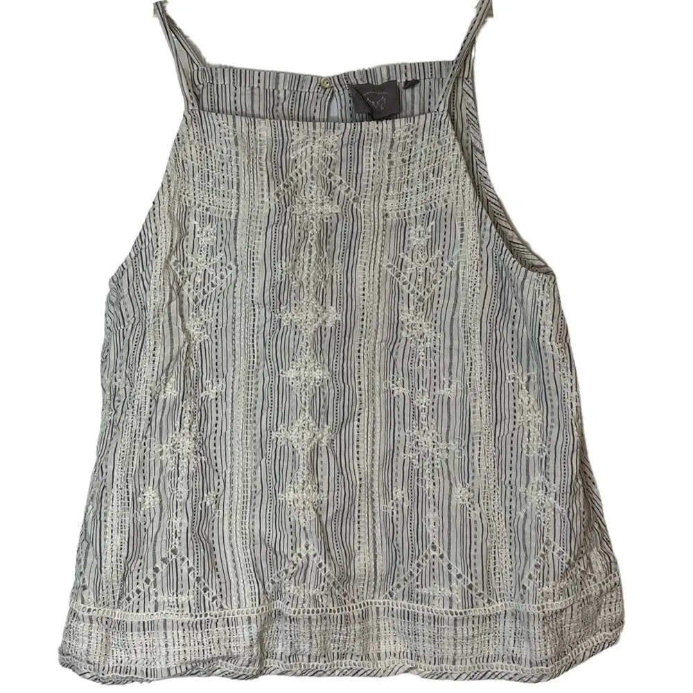 VanessaVirginia Lined Keyhole Back Eyelet Embroidered Tank Top - Image 5