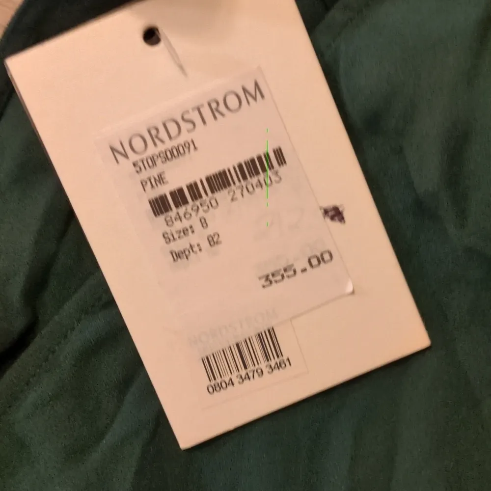 A.L.C. Liza With Choker Detailing In Pine Silk Blouse Size 8 - Image 6