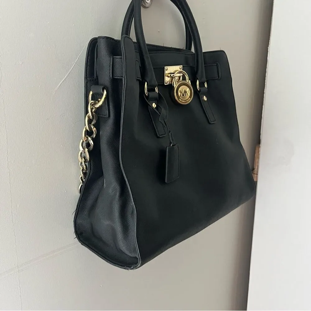 Michael Kors Large Hamilton Bag Black - Image 5