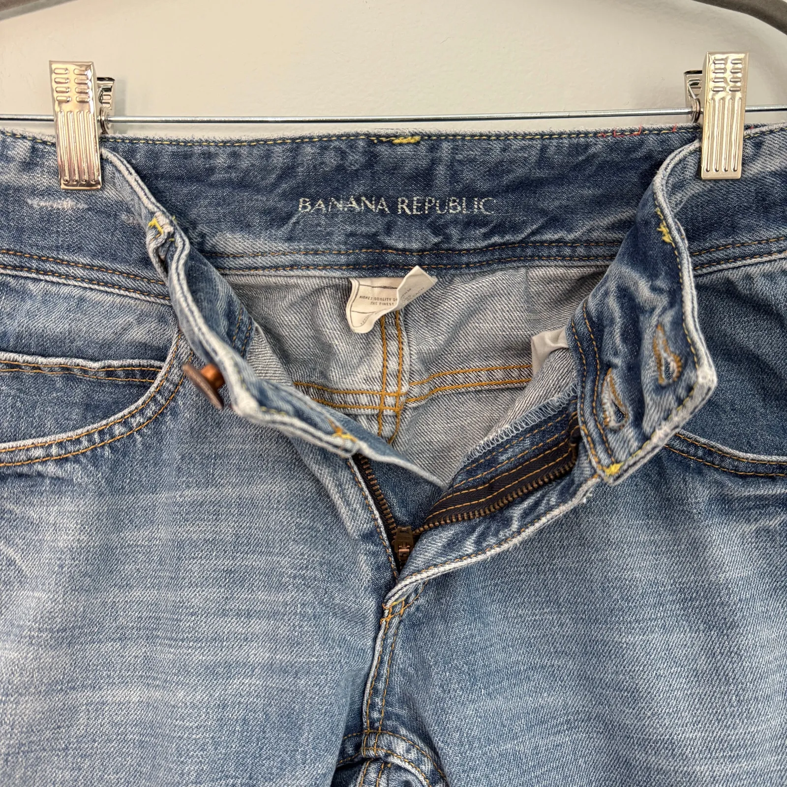 Low Rise Y2K Redline Selvedge Jeans Full Outseam Zip Fly Size 12 - Image 11