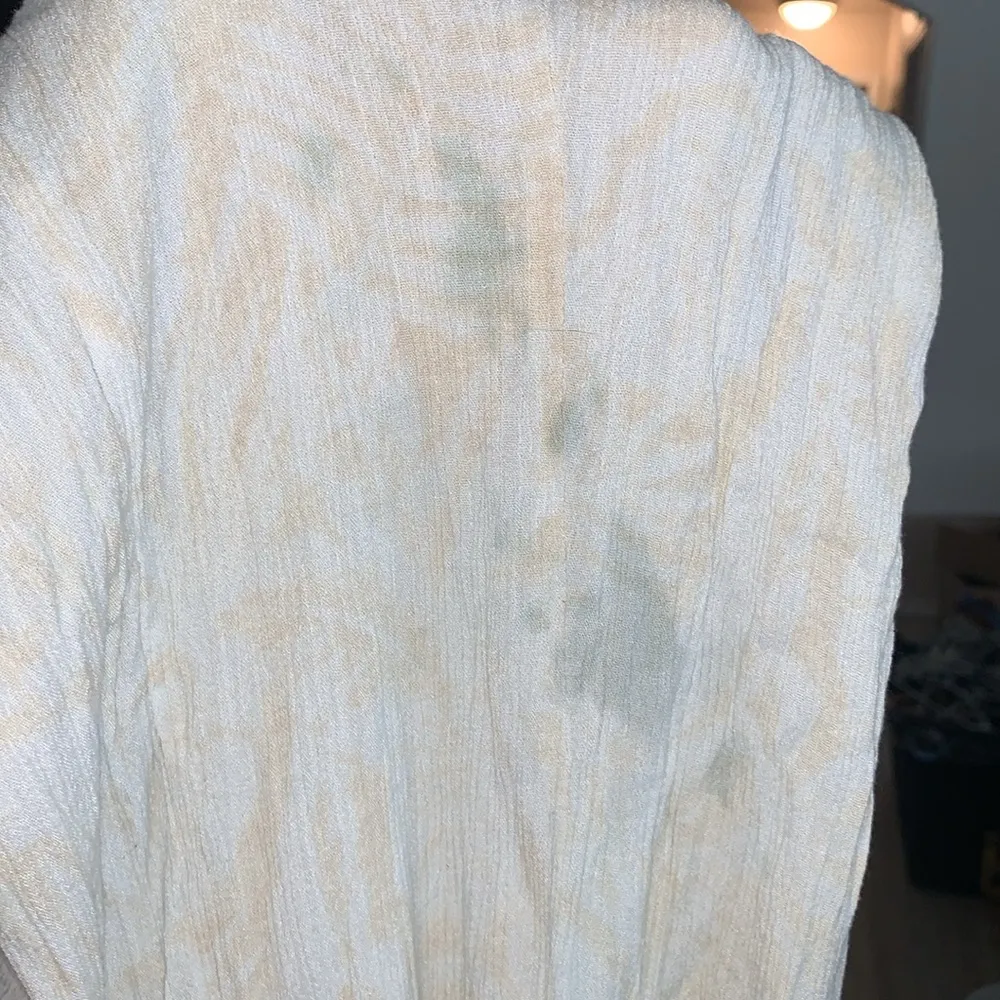 Sincerely Jules White Yellow Tie Dye Comfy Lounge Pants Flare Stretch - Image 10